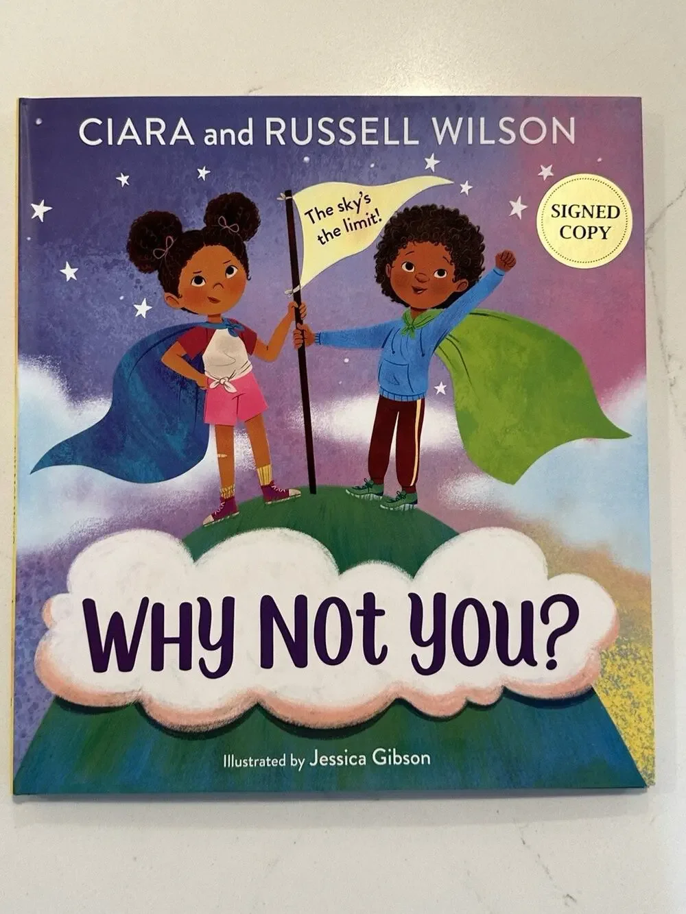 Russell Wilson and Ciara Signed Why Not You? (2022, Hardcover) Autographed #10